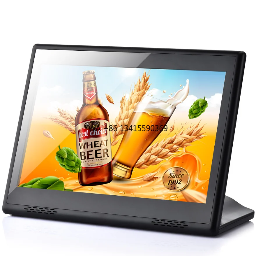 

Table Stand Smart Media Player Digital Menu 10.1 Inch Touch Screen Advertising Player