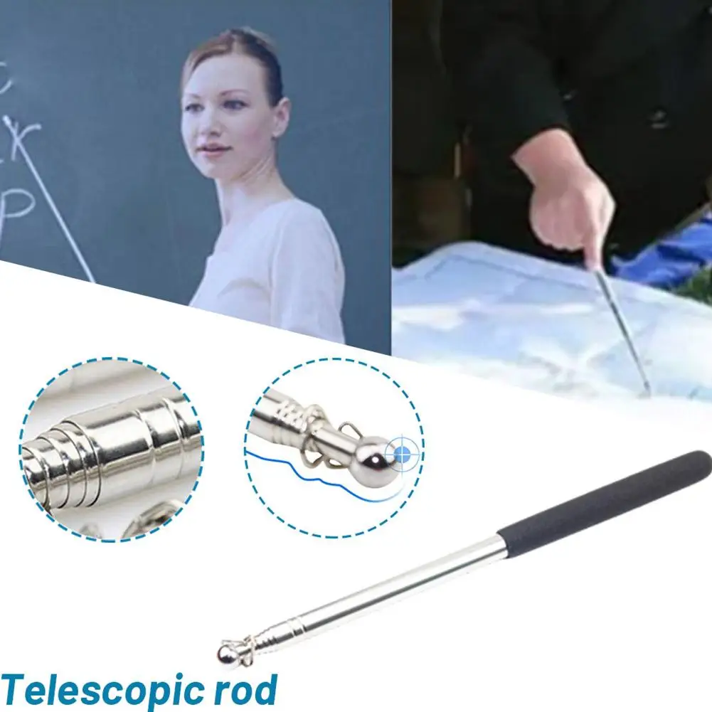 

High-end Teaching Aids Teachers Pointing Rod Pointer Extendable Reading Scalable Blackboard White Stick Board Accessories K4L2