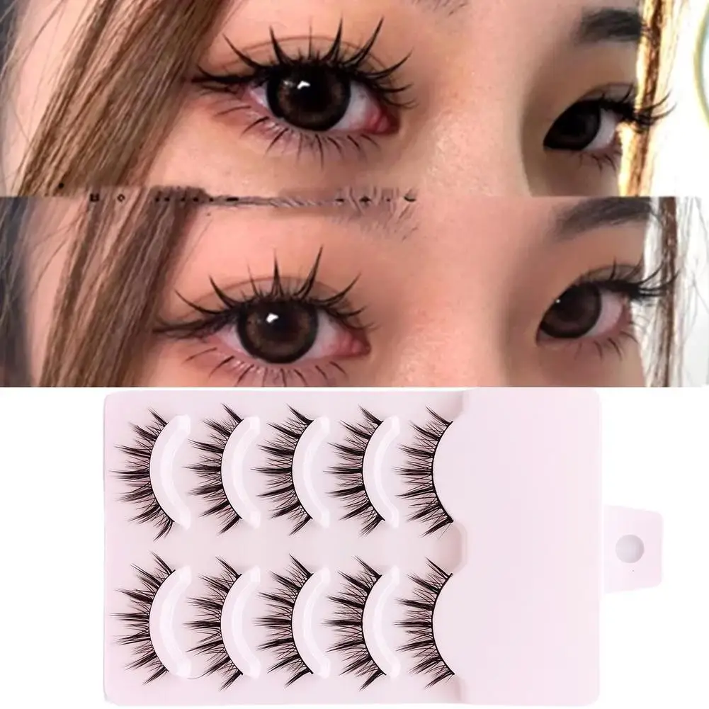 5 pares de pestañas postizas Imp, maquillaje Natural para principiantes, disfraz de día, pestañas individuales, maquillaje profesional, grupo de injerto