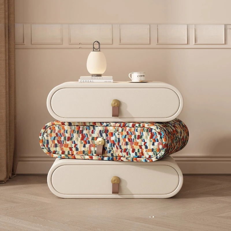 أدراج متنقلة منضدة لغرفة النوم، منظم موفر للمساحة، طاولة بجانب السرير بسيطة، تخزين فاخر، أثاث صالون Mesa De Cabeceira