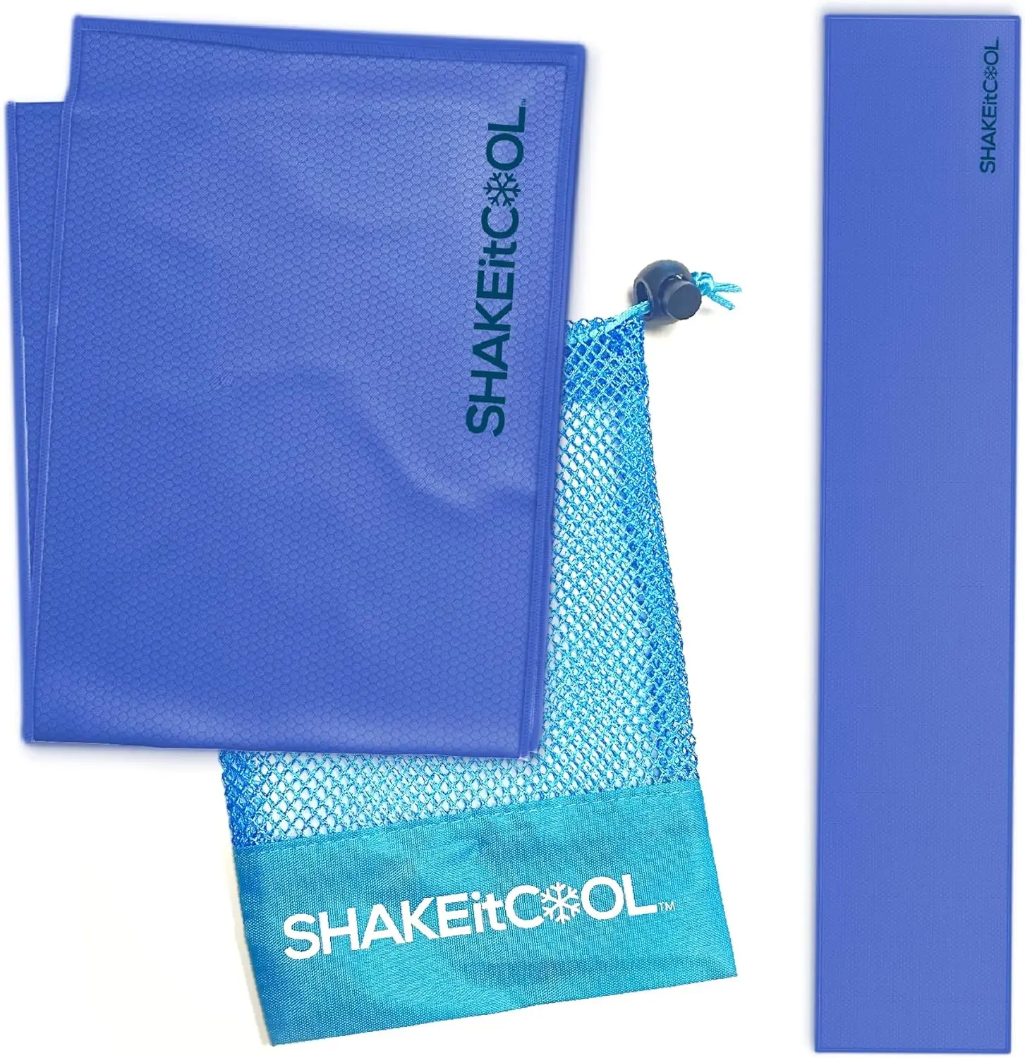 

Cooling Towel - Stay Cool, Soft & Lightweight for Sports, Gym, Outdoor Activities - Blue