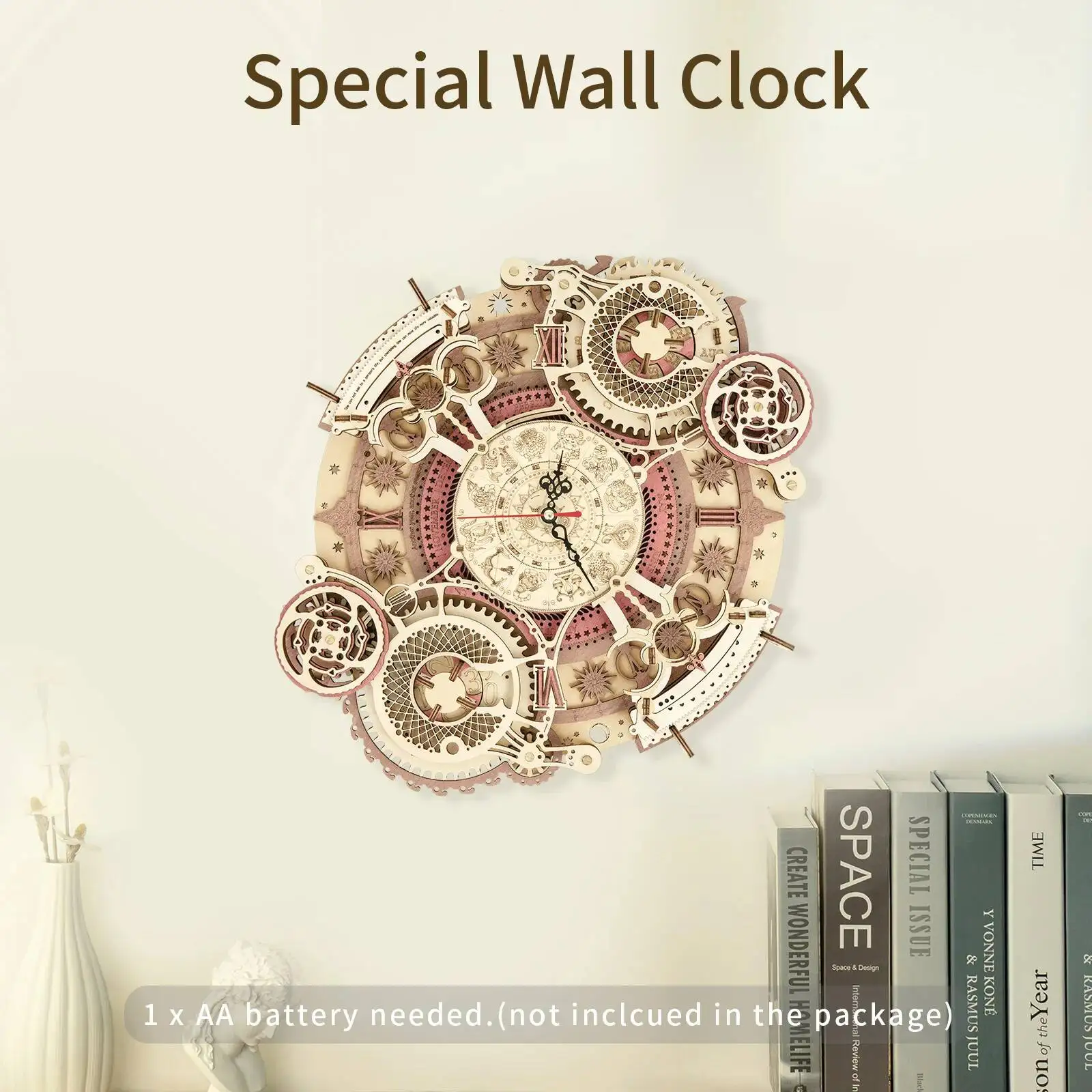 Time Engine Calendar Creative Desktop Clock Art Ornament DIY Living Room Handmade Gift Assembly Modern Minimalist Craft Painting