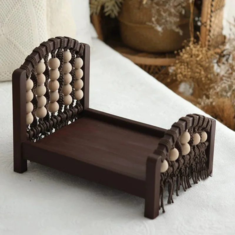 مستلزمات للتصوير الفوتوغرافي لحديثي الولادة ، سرير خشبي ، سرير قابل للفصل ، مستلزمات للتصوير الفوتوغرافي للطفل لفتاة وولد ، سرير الأطفال المتظاهر ، خلفية السرير #4