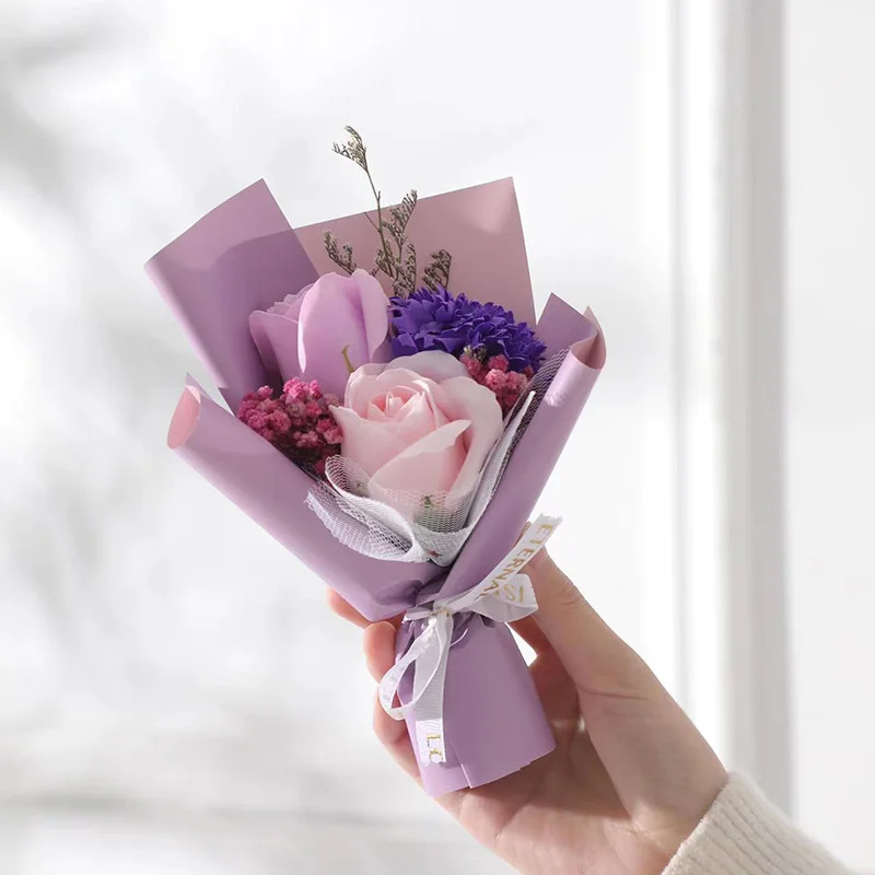 Mini-Souvenir-Kunstblumen, geeignet für Hochzeiten, Valentinstag, Muttertag, Abschlussfeiern und Lehrertag – Detail 3