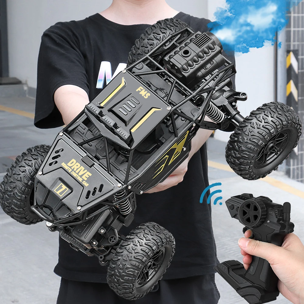 Big 4/6WDRC CAR with Led lights 2.4G Cross-country Climbing Spray Racing Car Remote Control Electric Car Fall Resistant Boy Toys