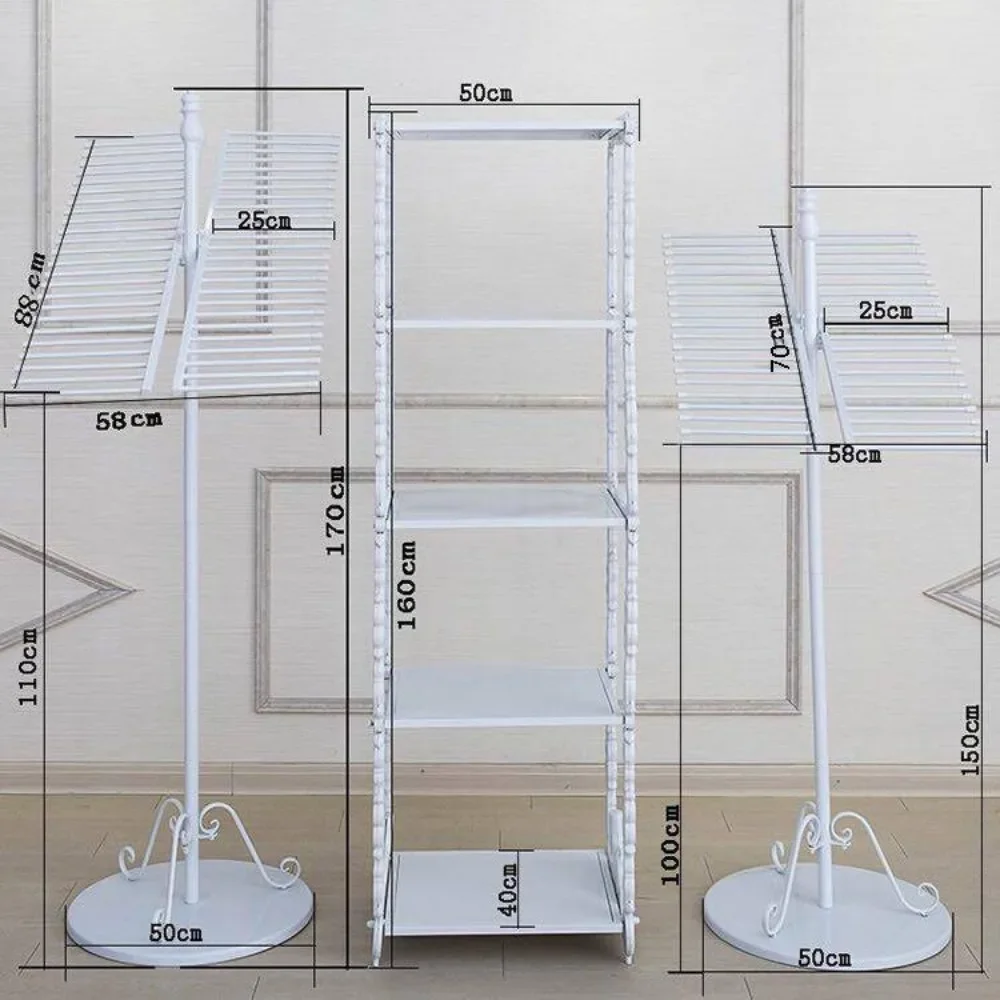 Freestanding Multi‑Function Textile Display Rack Practical Garment Shop Fixture For Scarves Belts Pants Fabric Organizing