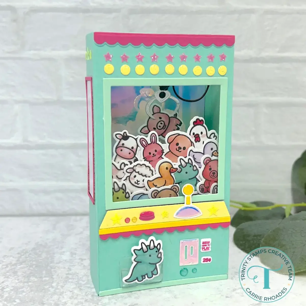 

April 2026 New Arcade Machine Window Box Card Metal Cutting Dies Clear Stamps for DIY Scrapbook Decoration Embossing Template