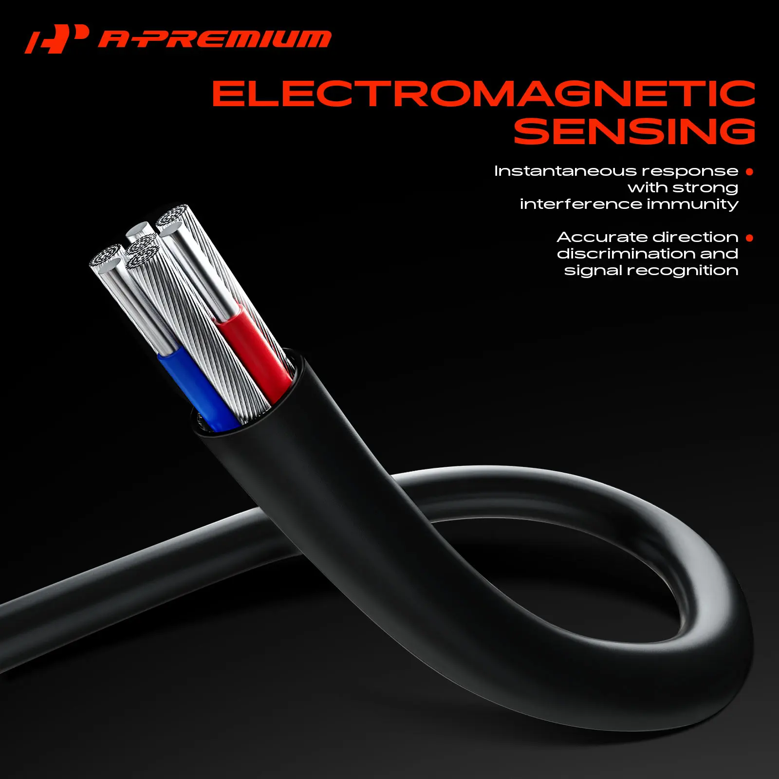 A-Premium Front Driver Side ABS Wheel Speed Sensor for Honda Odyssey 2007-2010 5