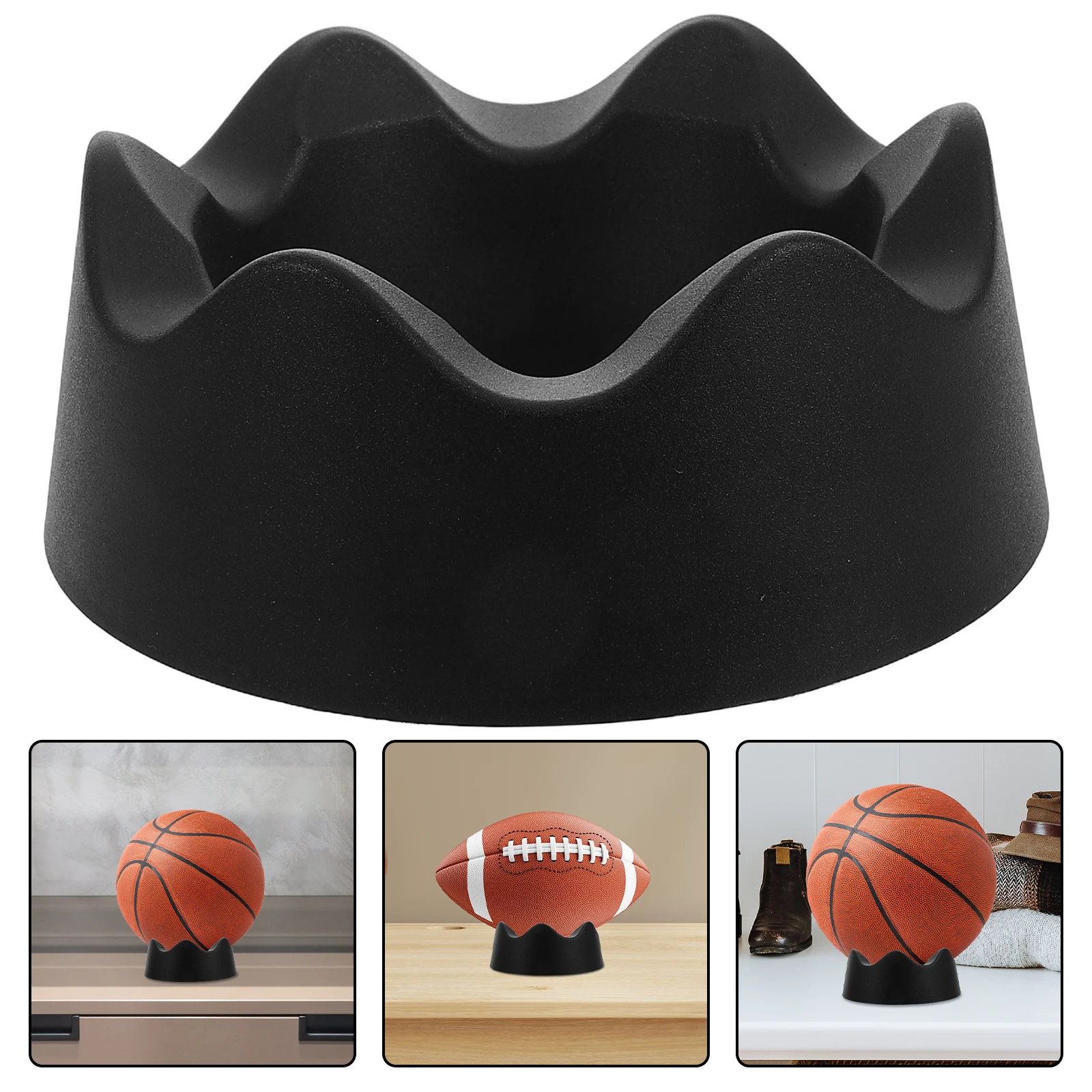 

1pc Display Football Soccer Basketball Stand Round Base Stable Support For Ball Collection Plastic Sphere Stand Volleyball Rugby