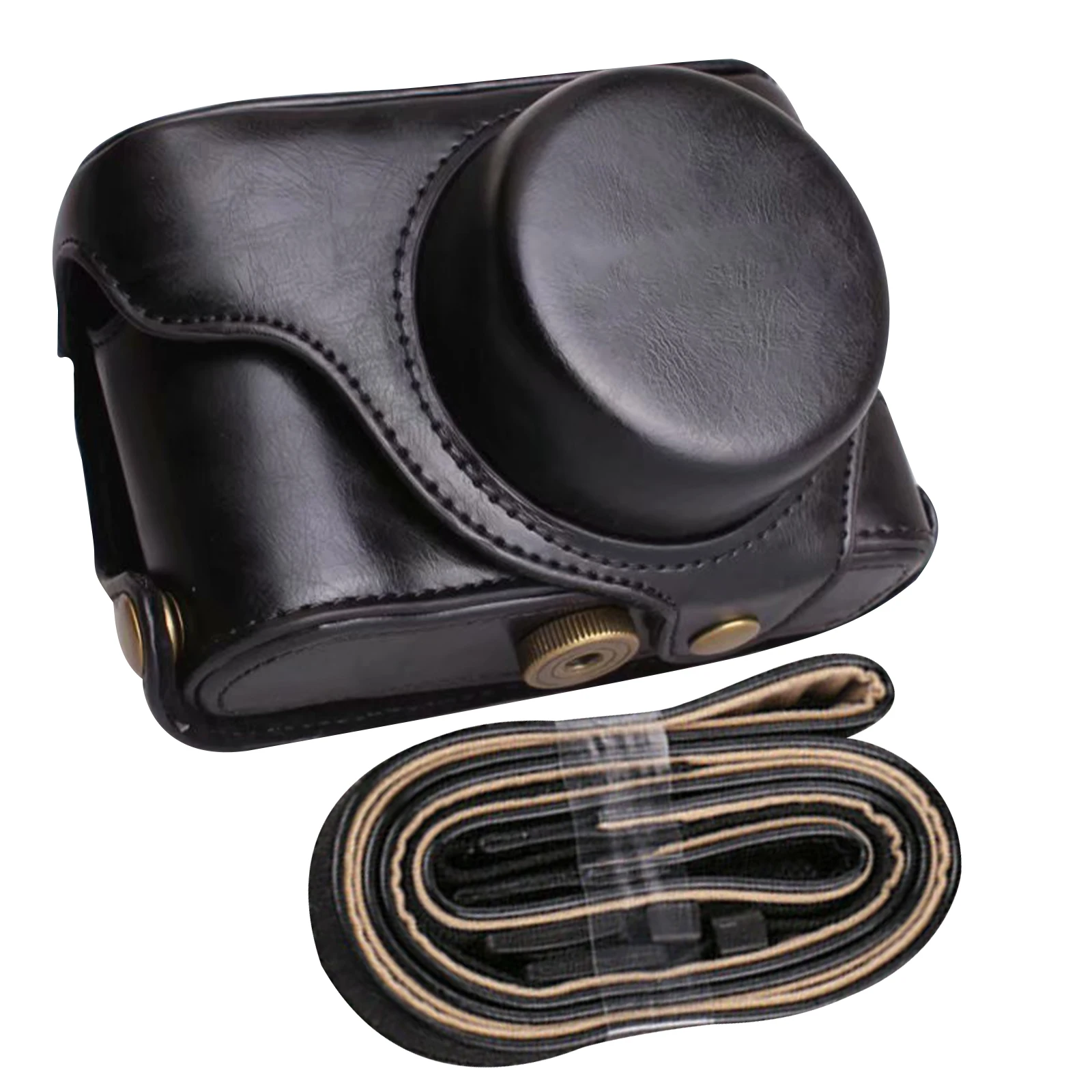 Camera PU Leather Case Bag With Strap For Fujifilm X100V X100F X100T X100S X100 Series Cameras Full Body Protect Cover