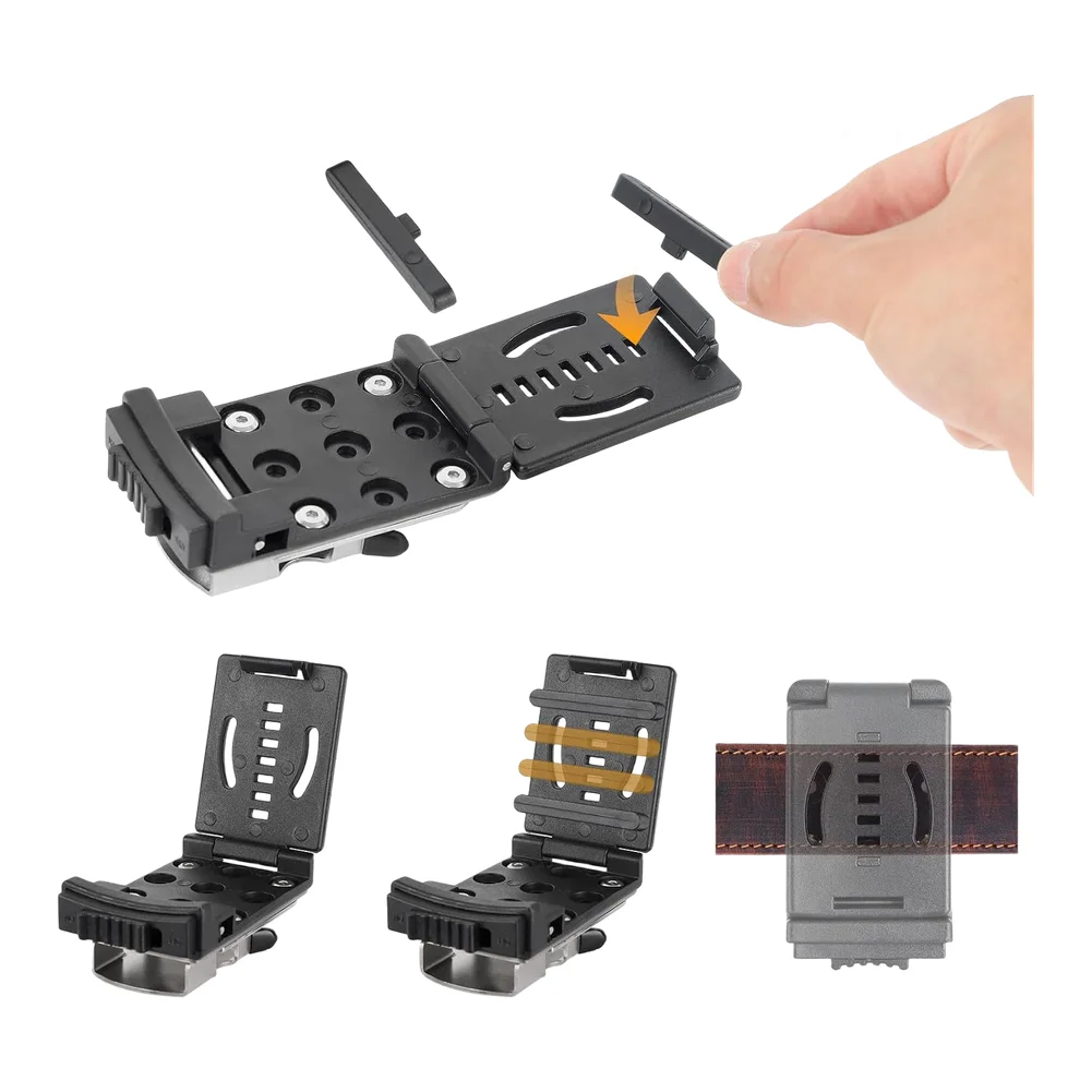 Stainless Steel Drill Holster Belt Clip  Belt Holder FOR- Quick- Release For FOR -Impact Power Tool Accessories
