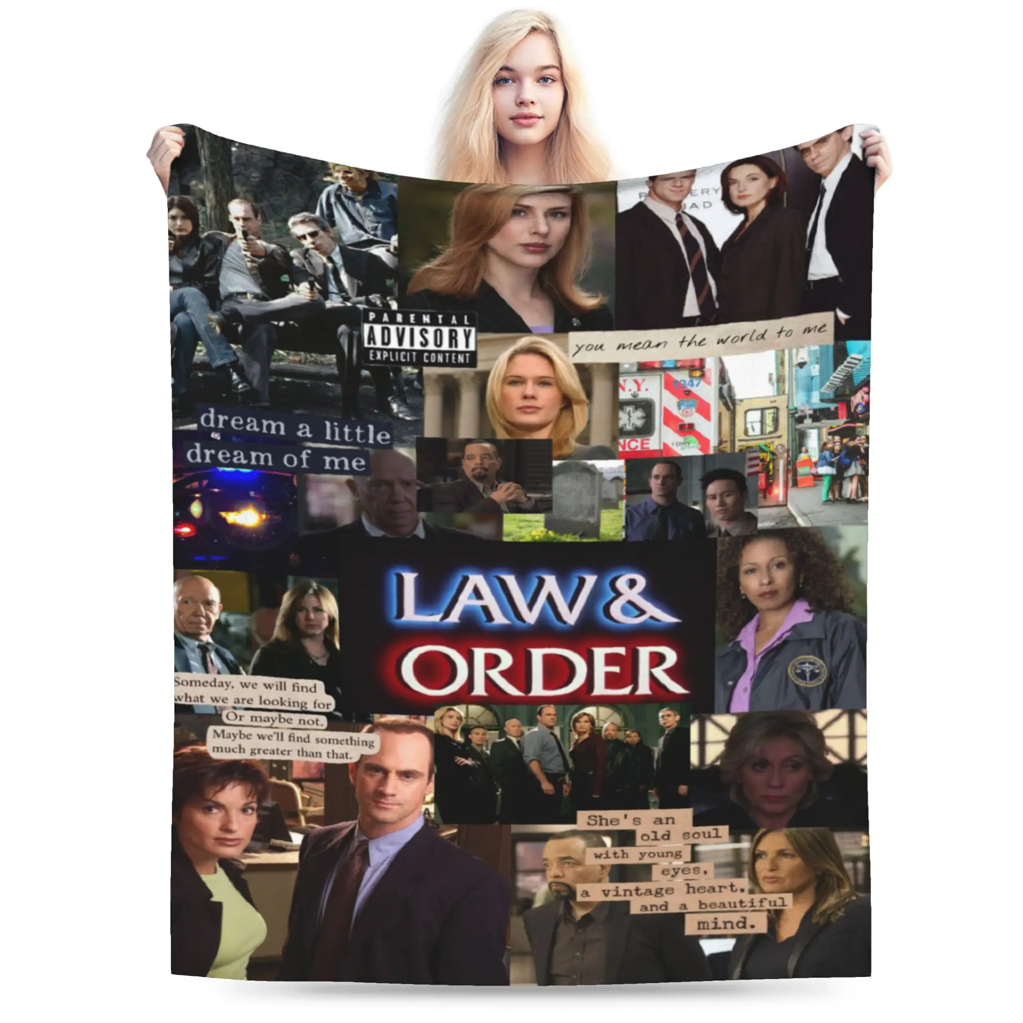 Law Order SVU Soft Warm Blanket  Boy Girl Plush Bedding Throws Comfortable Living Room Flannel Bedspread Sofa Bed Cover