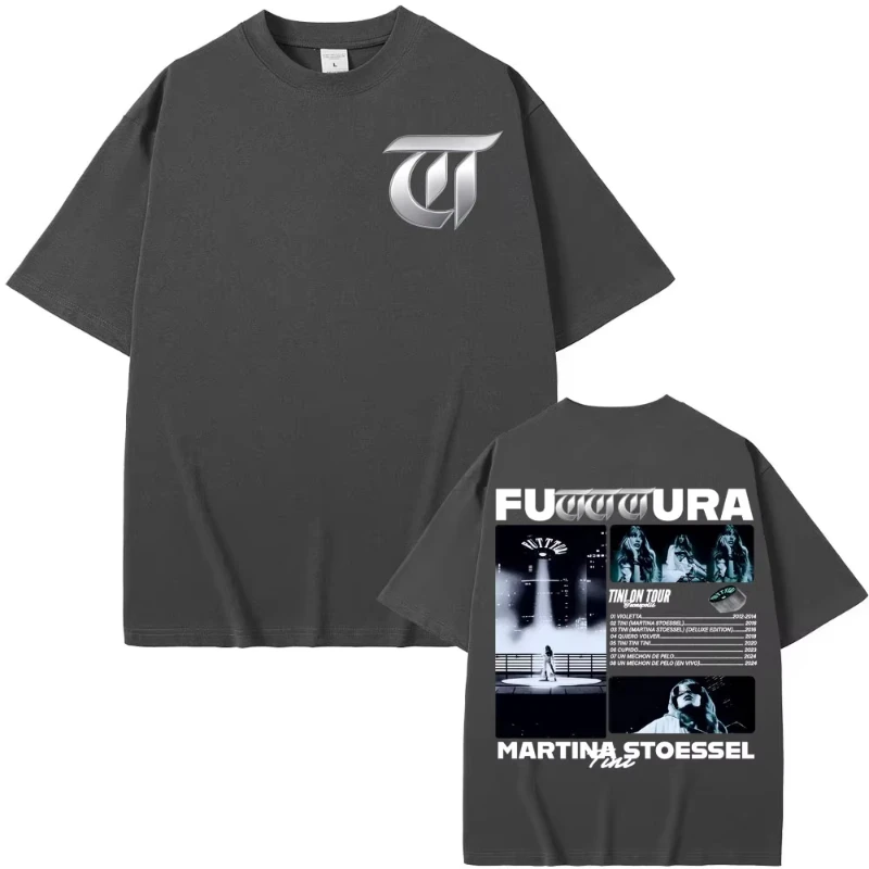 تي شيرت تيني ستوسل فودركو ألبوم جولة 2025 غطاء تي شيرت للرجال والنساء ملابس عصرية جمالية تي شيرت 100% قطن بأكمام قصيرة تي شيرت #4