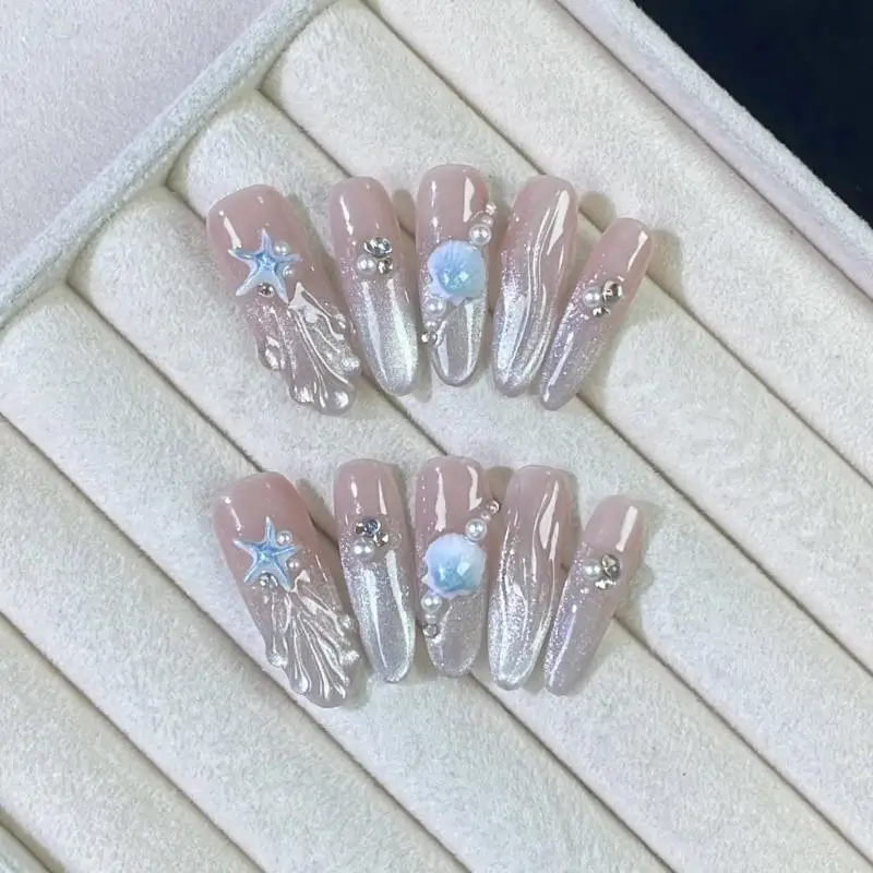 91AF 2 Pack Oceanics موضوع قالب السيليكون لفن الأظافر واليد اليدوية #3