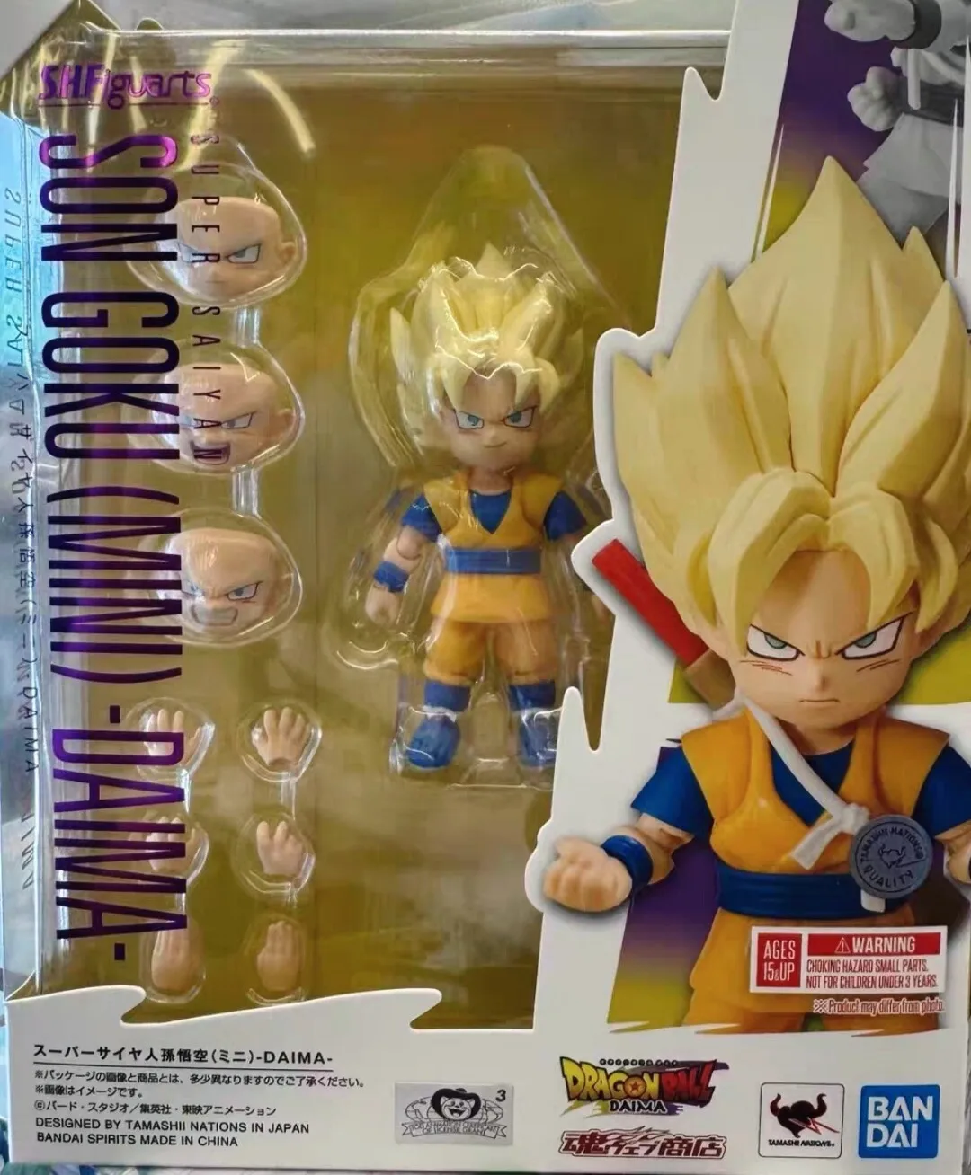 

In Stock Bandai SHF Dragon Ball DAIMA Son Goku Super Saiyan Action Figure Toy Collectible Gift