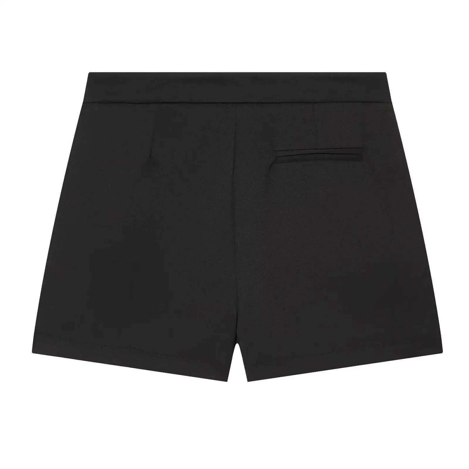 Summer New Fashion Simple Versatile Black Straight Skirt Pants Women's Casual Commuting Office Slim Mini Culottes With Pockets