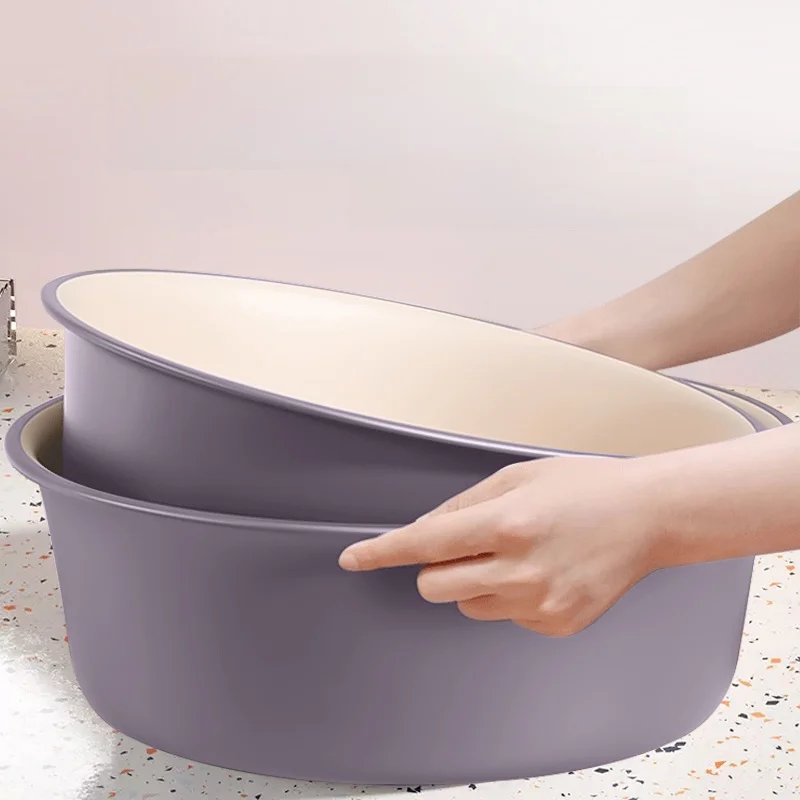 

Утолщенный пластиковый таз для умывания, большой, прочный, для мытья лица, для студенческих общежитий, для домашнего использования, для мытья ног, для умывания лица