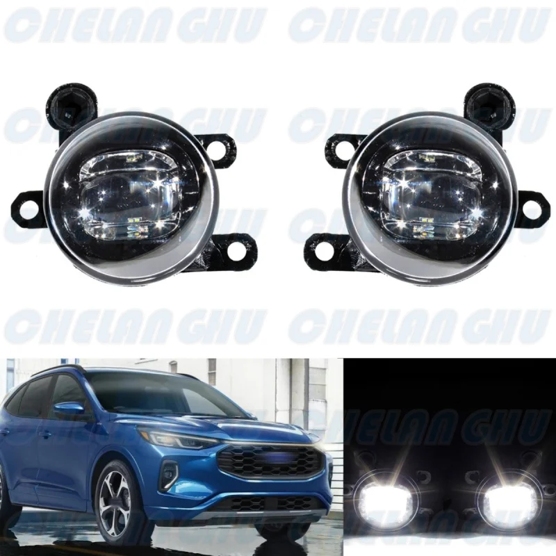 

For Ford Escape 2023 2024 1 Pair Front Bumper LED Fog Light Lamp Car accessories JX7Z-15201-A JX7Z-15200-A