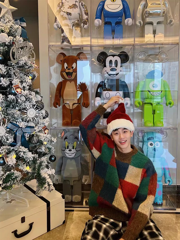 

Мужской вязаный свитер Cisas Aosphere Red: уютный, мягкий, зимний, премиум-класса, в стиле Forest System, с длинным рукавом и круглым вырезом