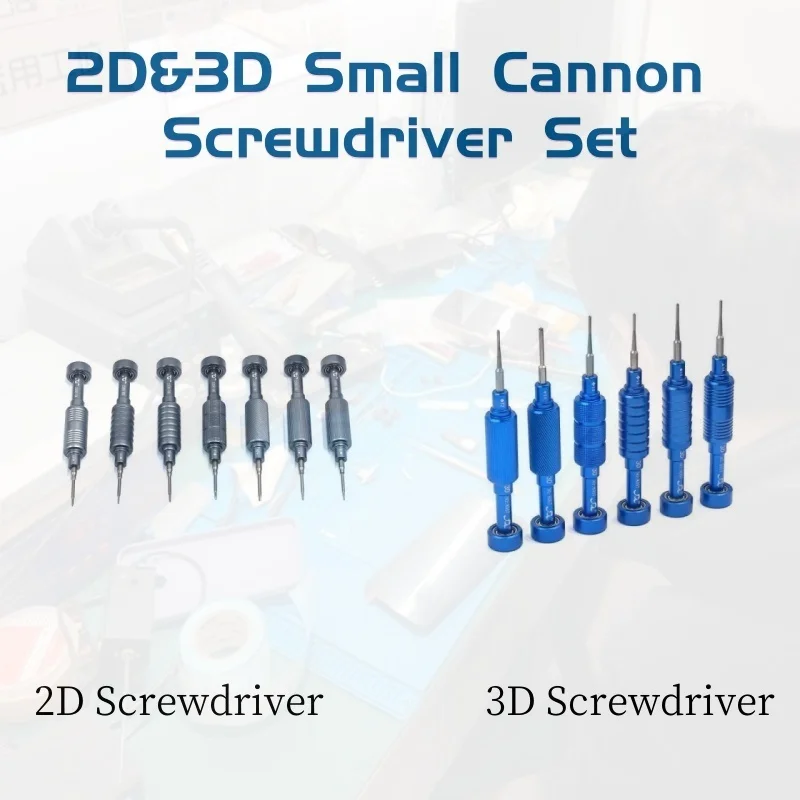 

Carbon Fiber Steel Cannon King Screwdriver Y0.6/0.8/+1.5/+2.5/T1 Mobile Phone Tail Plug Professional S2 Disassembly Repair Tools