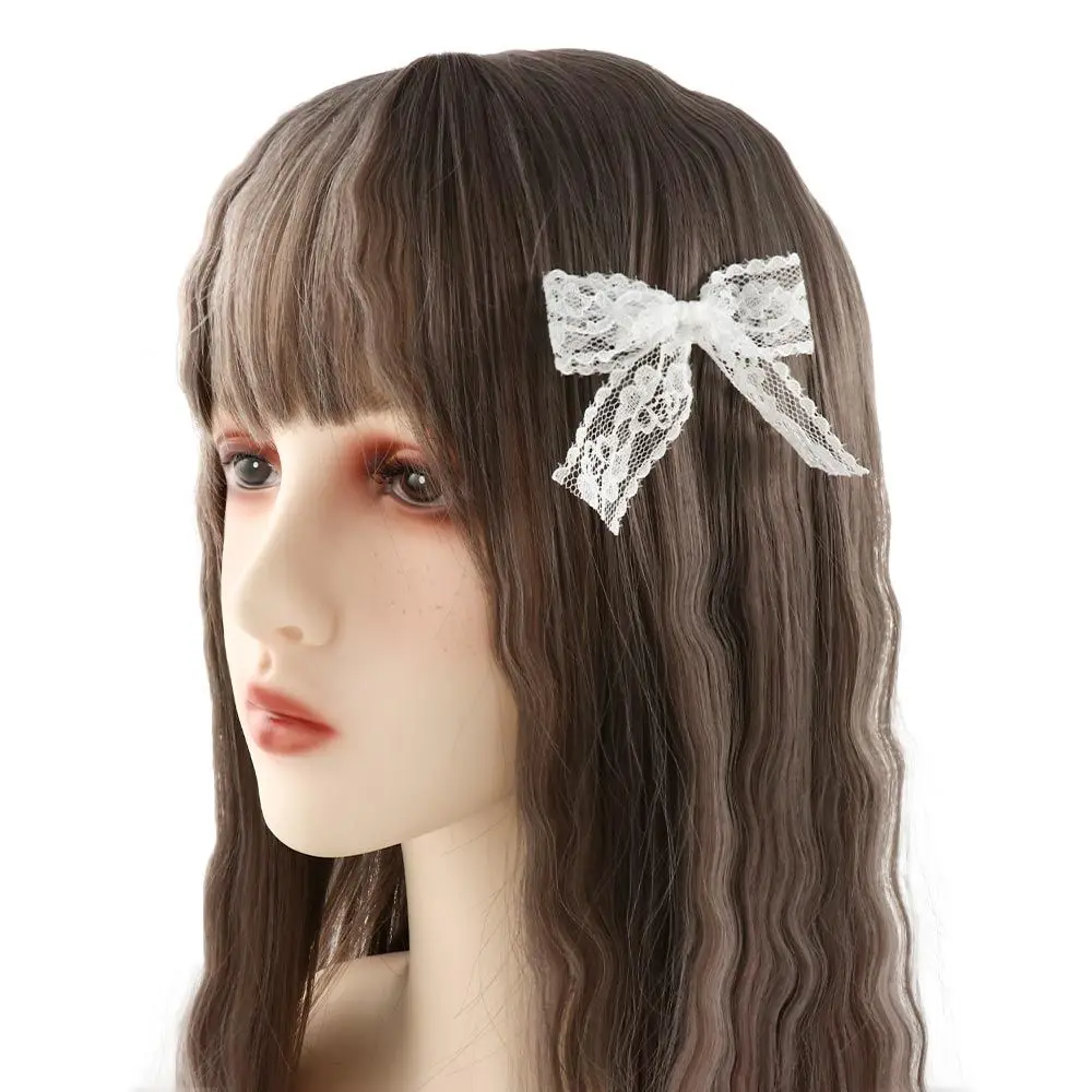 

Headwear Girls Female Cloth Lolita Lace Hair Accessories Bow Hairpin Female Hair Clips Balletcore Barrettes