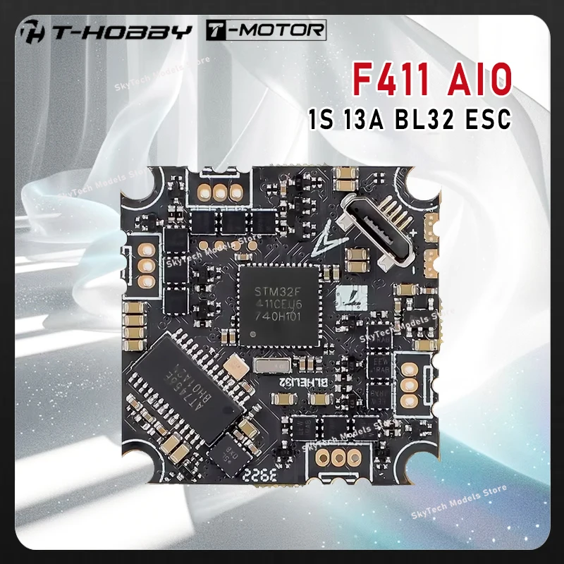 

T-MOTOR T-HOBBY F411 AIO 1S 13A BL32 ESC BMI270 16MB Blackbox for RC FPV Toothpick Whoop M0803 M0802 Motor