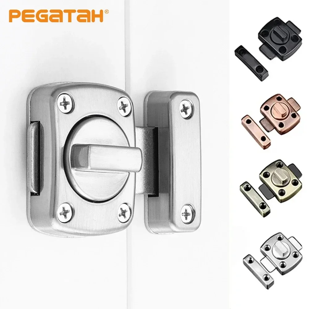 Privacy WC Latch Engaged Vacant Door Lock for Toilet Shower Cubicles Bathroom Turn Twist Bolt Catch
