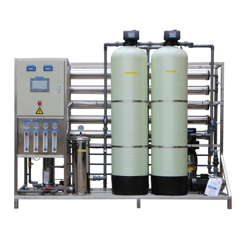 1000LPH RO Water Purification System Automatic PLC Control Water Purifier Industrial Ro System Bore Water Desalination Equipment