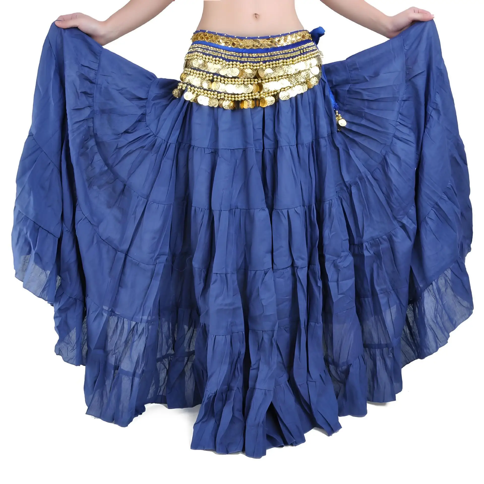 Mode chaude Tribal bohême jupe longue 8m balançoire gitane jupes femmes danse du ventre salle de bal Costume cercle complet robe