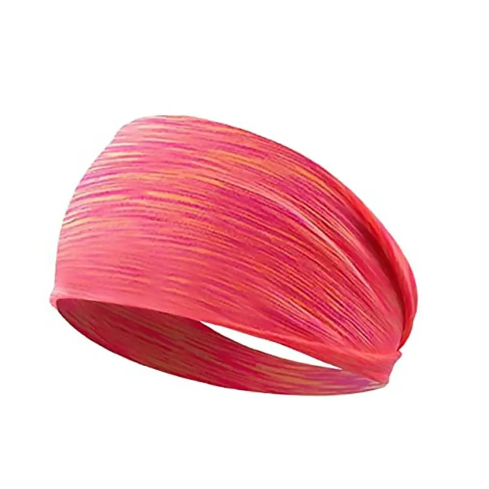 Men Women Sports Headband Color Cycling Jog Tennis Elastic Hair Bandage Running Fitness Sweatband Absorbent Sweat