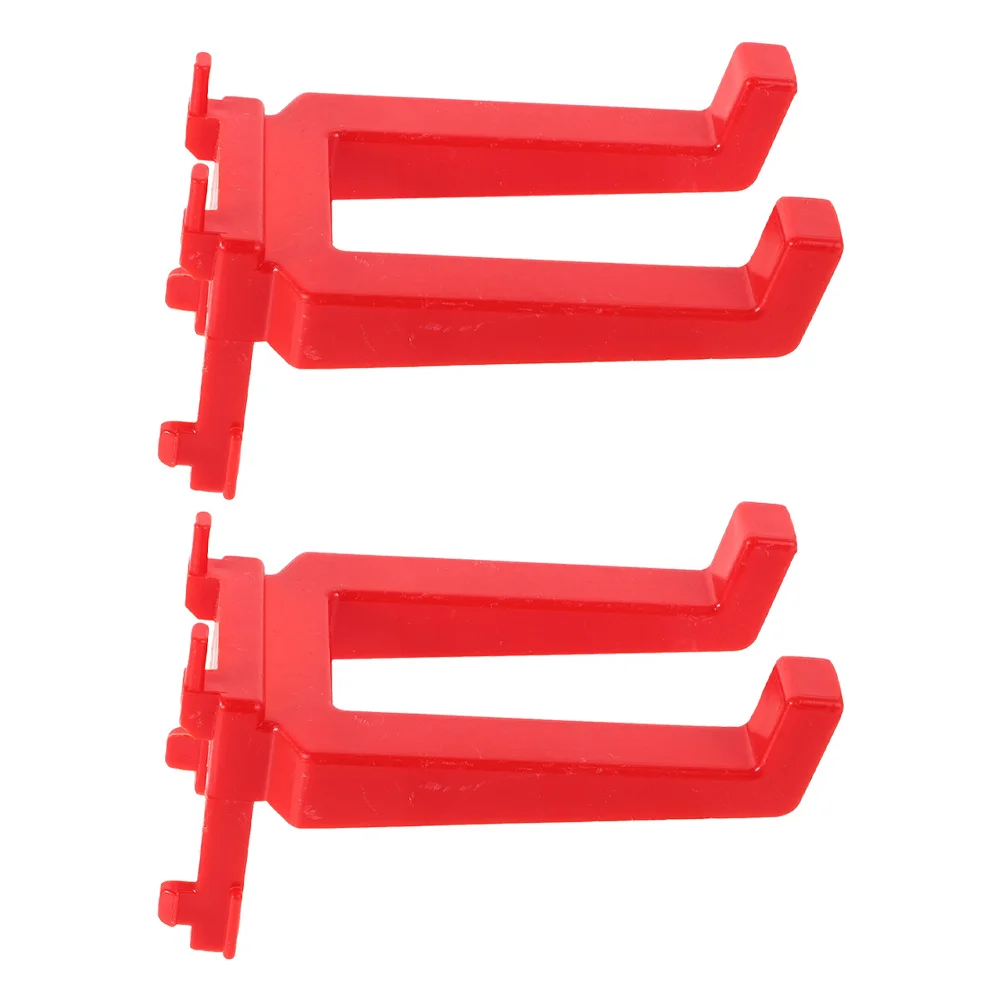 

2 шт. пластиковые крючки для перфорированной доски для инструментов для автомойки, простая установка, подвесная стойка для бутылок с распылителем, держатель для гаража, органайзер для хранения