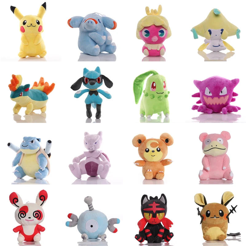 

Pokemon Newest 41 Types Plush Smoochum Jirachi Phanpy Toy Pikachu Peluche Gengar Mewtwo Stuffed DollS Kawaii Toys Hobby Gifts