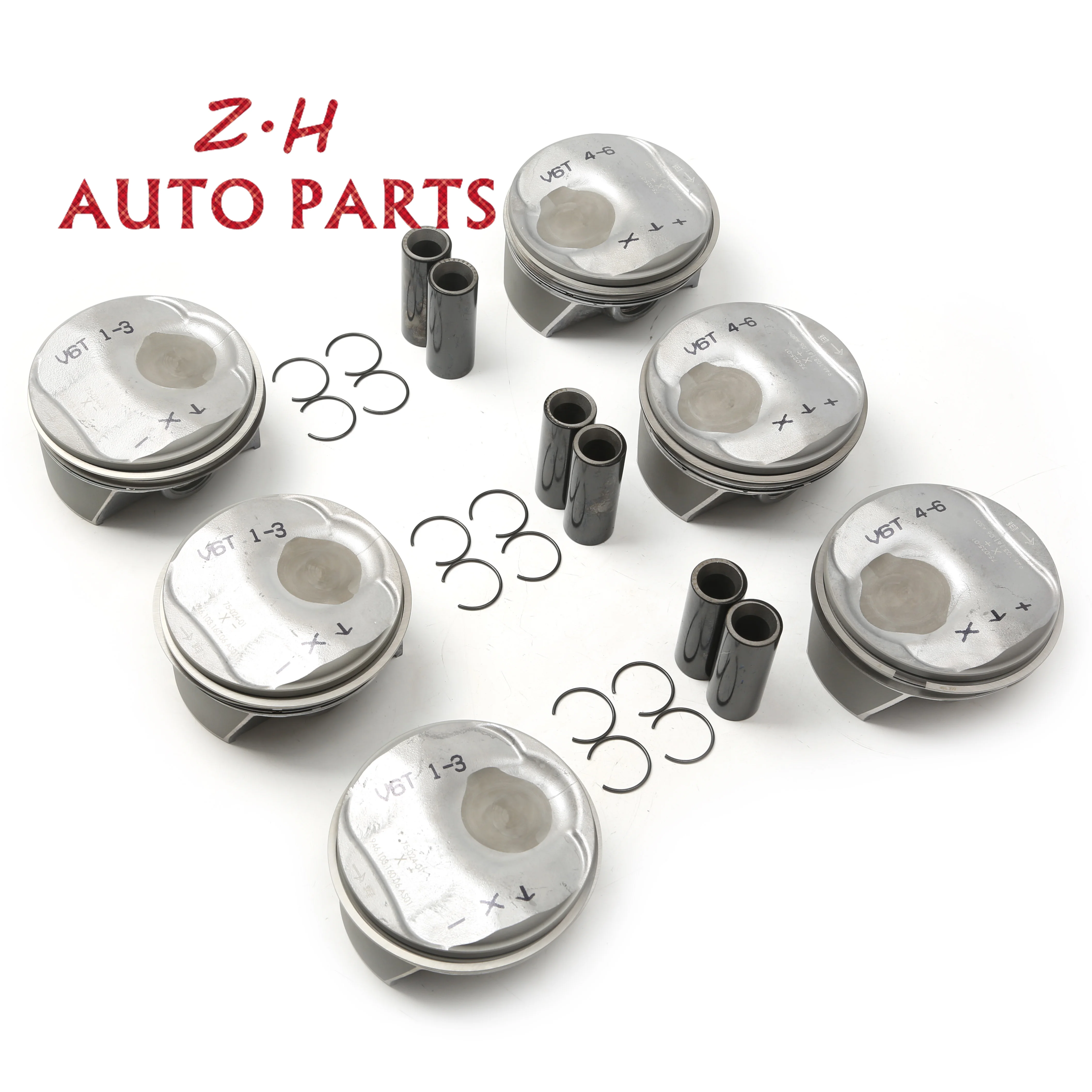 

Car 6Pcs Piston Assembly Kit For Porsche Panamera 970 2010-2016 3.0T 4 Edition Executive Mackay 95B 94610306020 94810394121