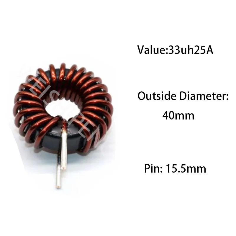 33uh25A High-Current Iron Silicon Aluminum inductor  PFC Ring Inductance coil  DC filtered sine wave inductance