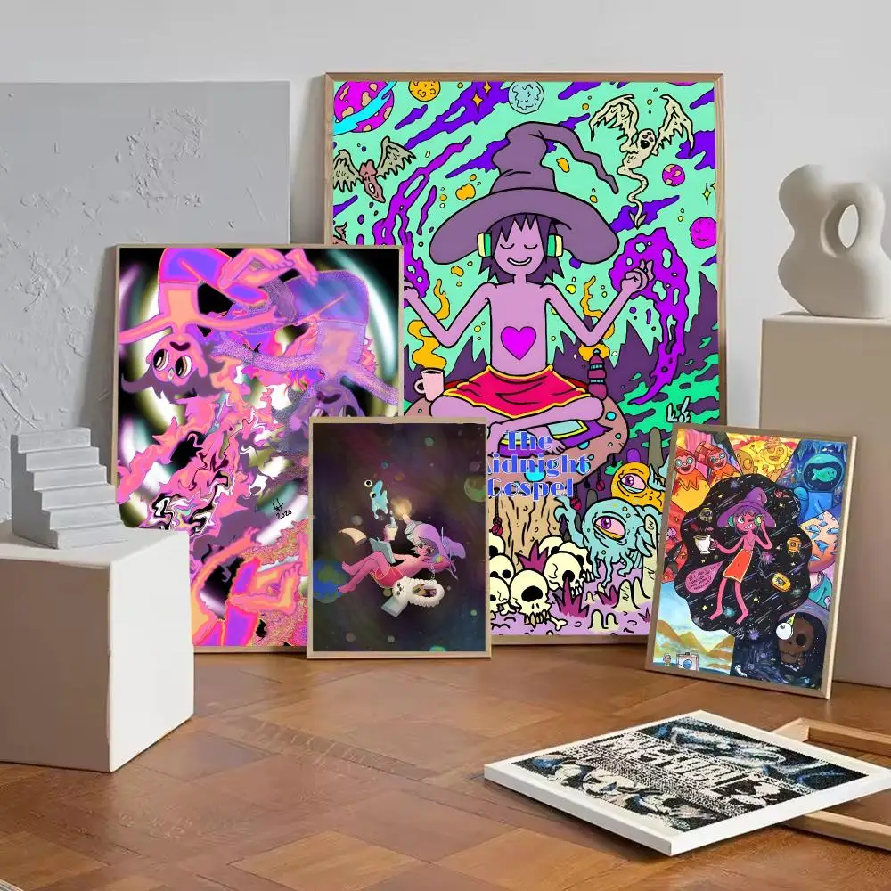 Anime T-The Midnight Gospel Poster Wall Art Painting For Home Room Decoration Bedroom Wall Decor Waterproof Posters