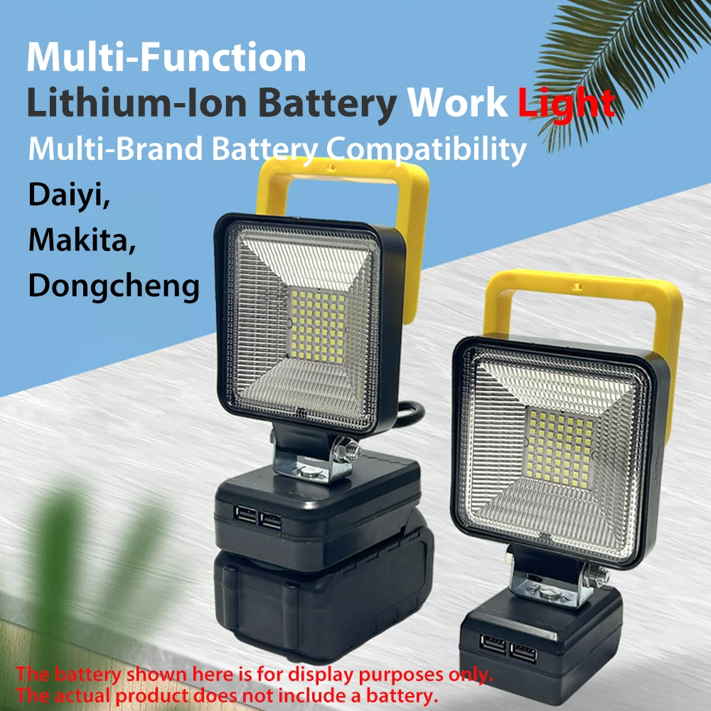 

Светодиодный рабочий фонарь, портативный светильник, USB-фонарь, беспроводной светодиодный светильник для литиевой батареи Makita 18 В (батарея в комплект не входит)