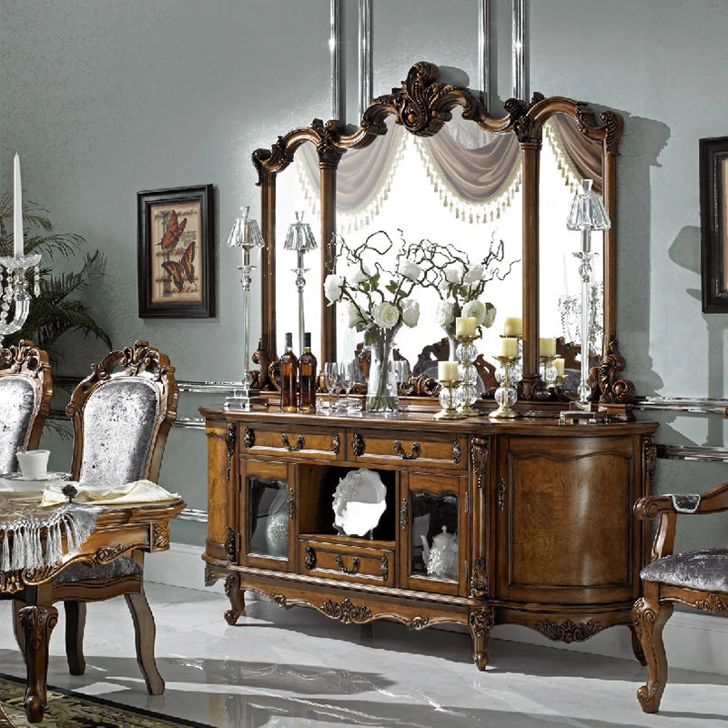 

Curved dining side cabinet, household semicircular wall entrance cabinet, restaurant tea cabinet