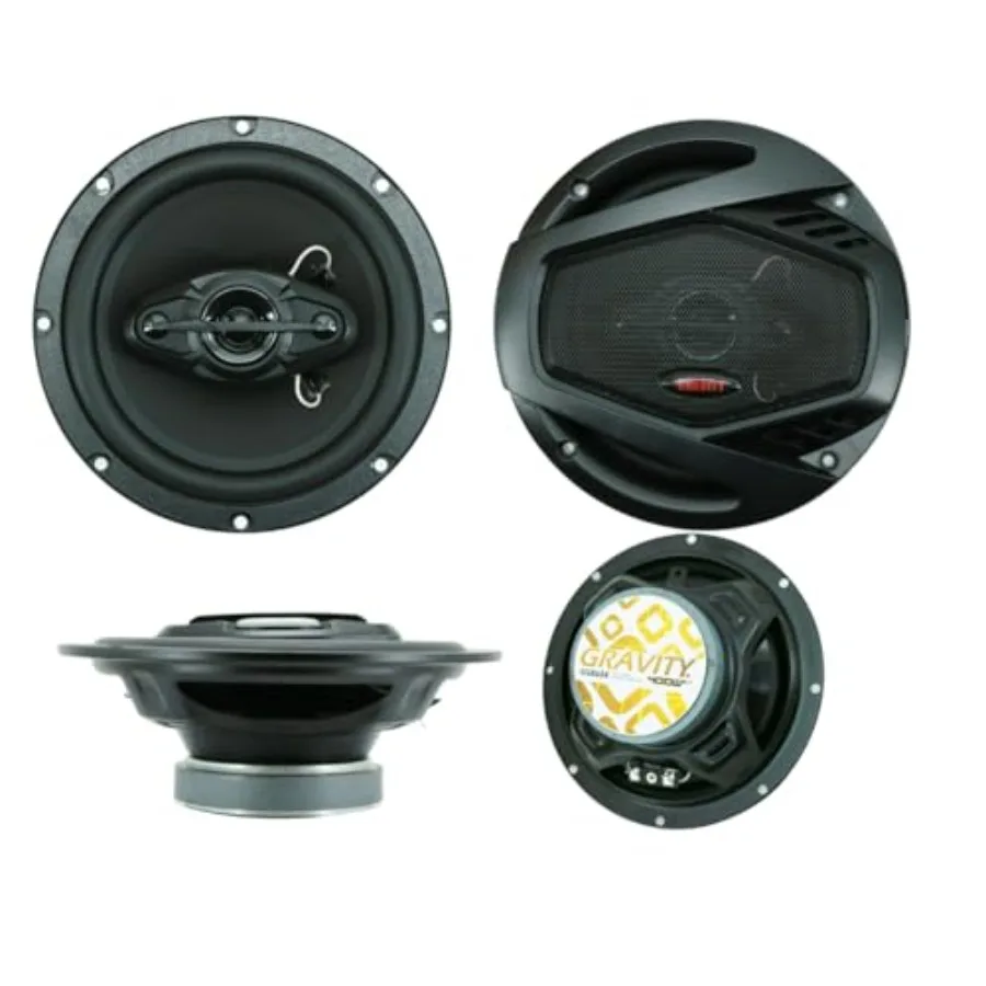 

Car audio speakers for vehicle installation polypropylene cone black 800W peak power handling and 92dB sensitivity