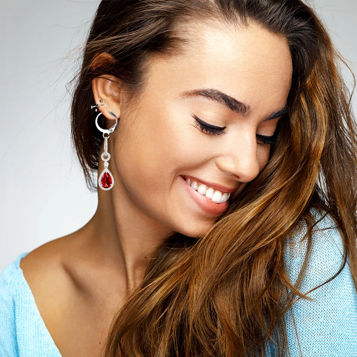 20Pcs Ear Hook Earrings Metal Handmade Jewelry Accessories Durable Hooks Open Eyelet for DIY Earrings Ladies Girls Gift