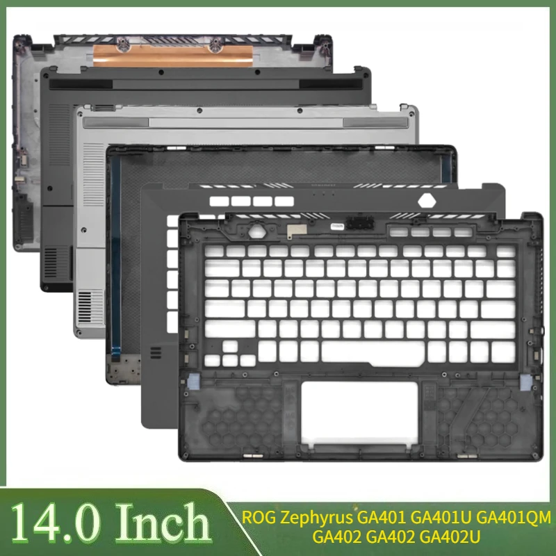 

14-дюймовый ЖК-экран для ноутбука ROG Zephyrus GA401 GA401U GA401QM GA401IM GA402 GA402 GA402U GA402R GA402X, задняя крышка, нижняя часть корпуса