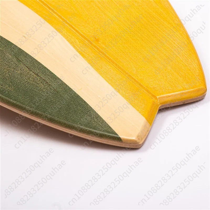 Fish‑Shaped Surfing Fitness Balance Board Wooden Fitness Board Skiing Yoga Training Core