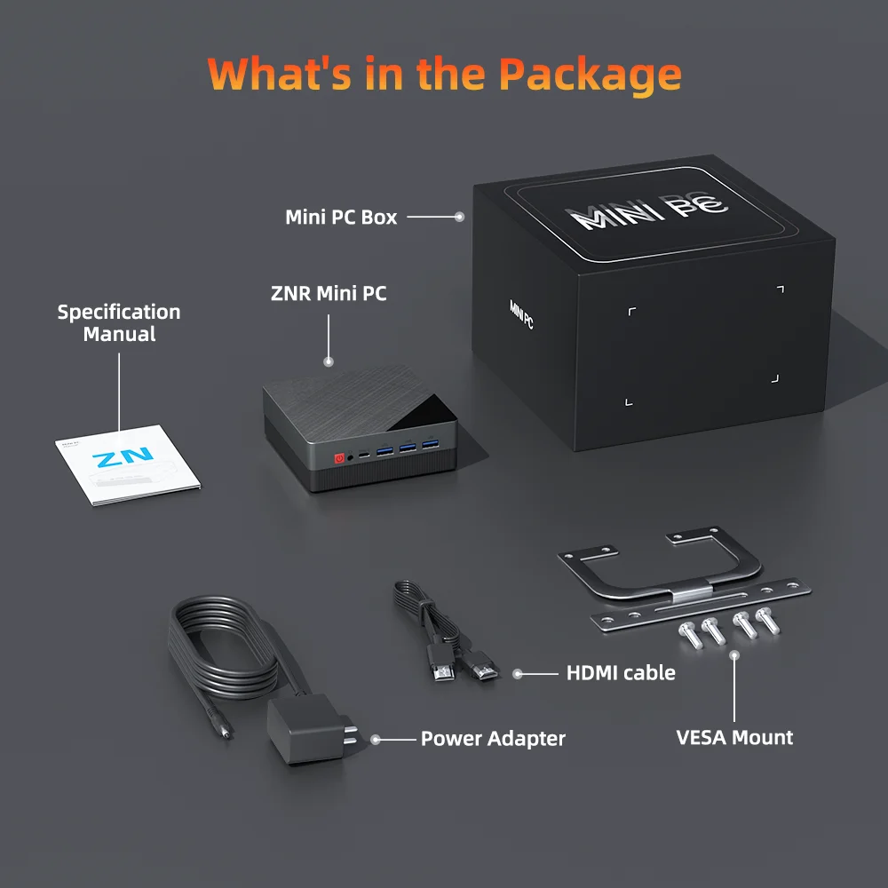 Texhoo MINI PC Ryzen 5 4500U DDR4 16G RAM 512G SSD WIFI6 BT5.2 Windows 11 LAN*2 HDMI*2 USB3*3 Dual 4k Display Desktop Computer