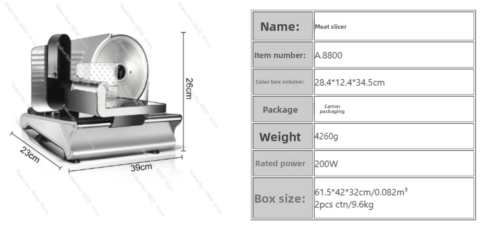 Electric Meat & Vegetable Slicer, Multi-Function Kitchen Cutter for Home Use, Food Processor