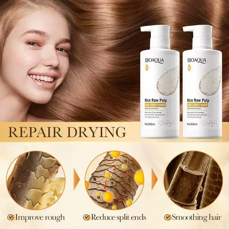 balsamo-riparatore-e-levigante-da-500mlbioaoua-per-migliorare-l'effetto-crespo-con-purea-di-riso