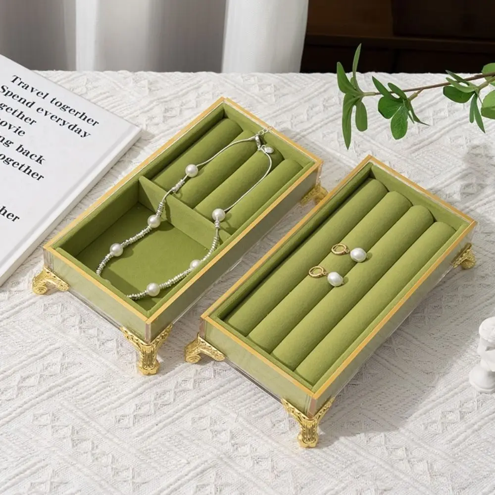 

Velvet Jewelry Display Stand Vintage Multifunctional Jewelry Tray Holder Bracelet Necklace Earrings Rings Jewelry Organizer