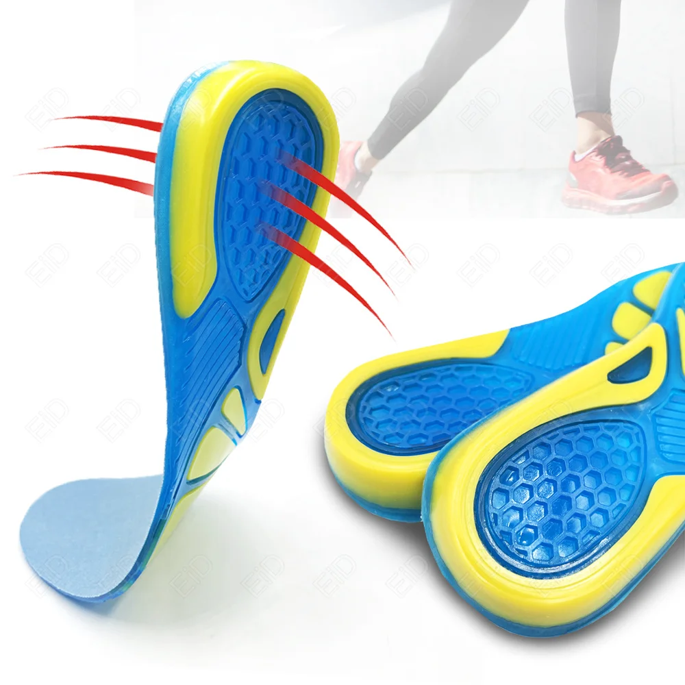 EiD Gel Insole Silicone Orthopedic Foot Care For massage feet Shoes Sole Sport Insoles Shock Absorption Pads Arch Orthotic Pad