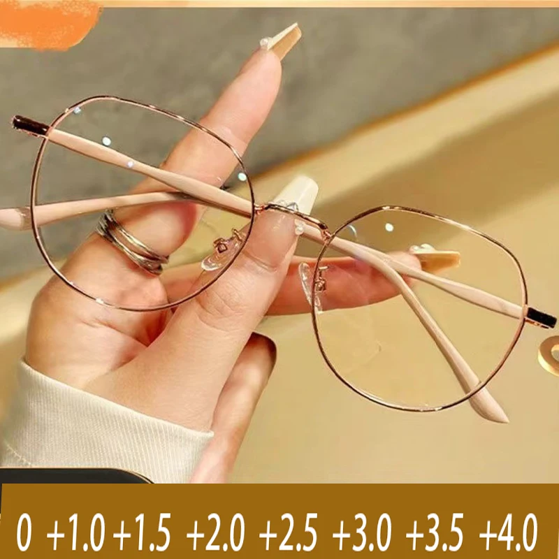 Men Women HD Lens Reading Glasses Retro Presbyopia Eyewear Eyeglasses Fashion Anti-blue Light Far-sighted Prescription