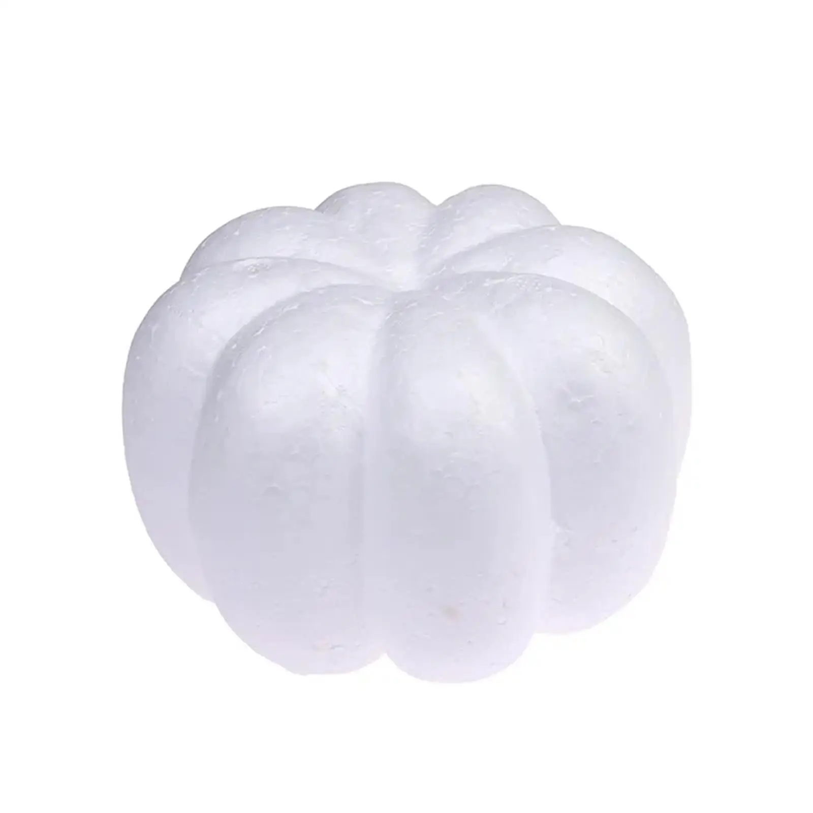 3x White Foam Pumpkins Kid Handcraft Fall Arts and Craft Artificial Pumpkins for