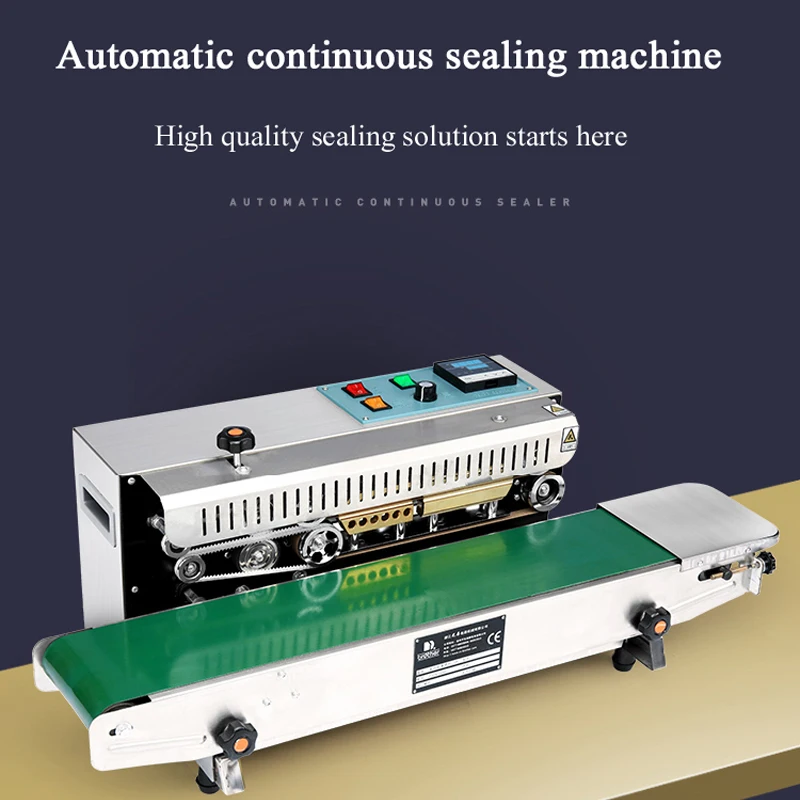 PBOBP High quality 220V Continuous Automatic Plastic Bag Sealing Machine Aluminum Foil Package Machine