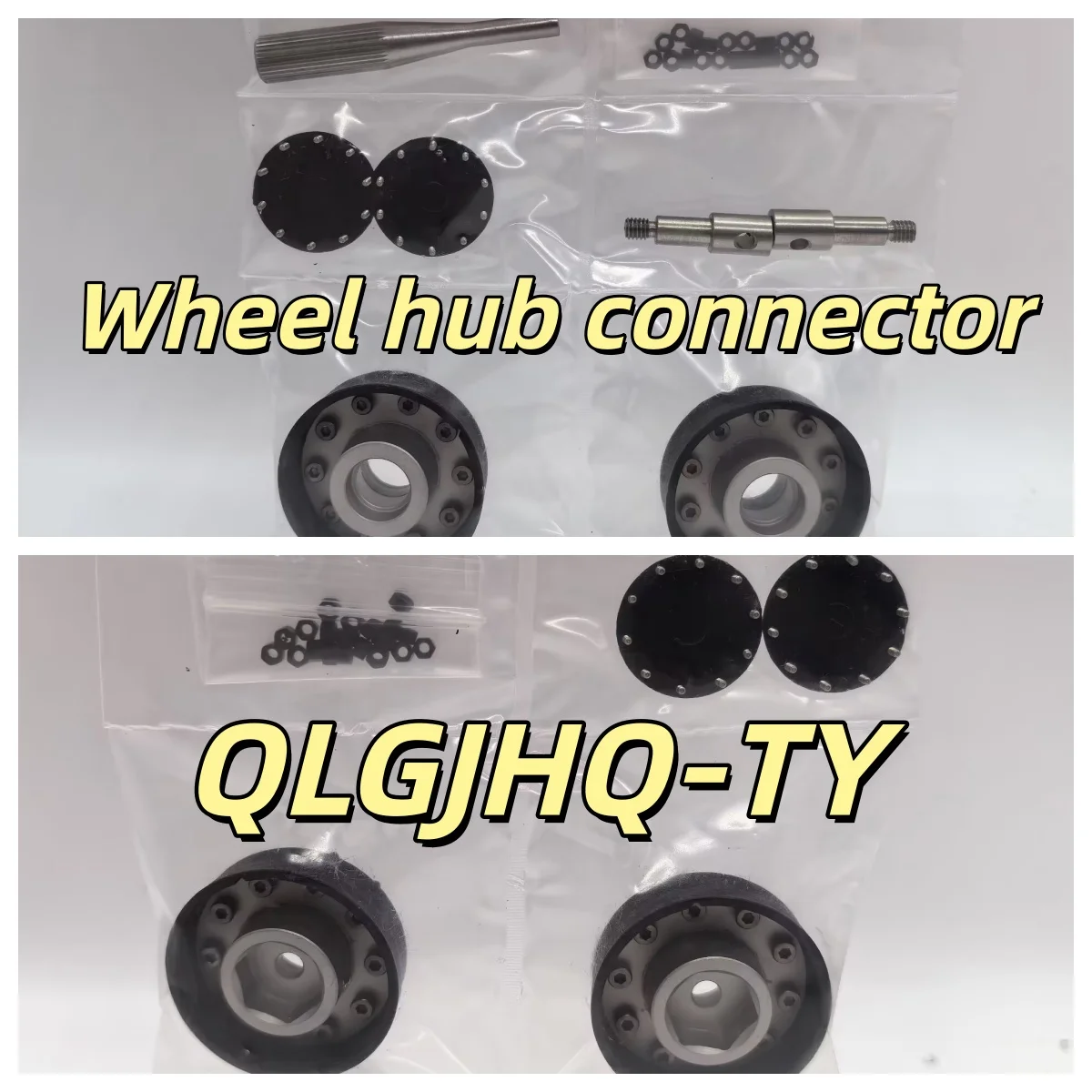 

RC Scaleclub 1/14 for Tamiya Truck Remote Control Model Toy Simulation Front Wheel Hub Connector DIY 1 set